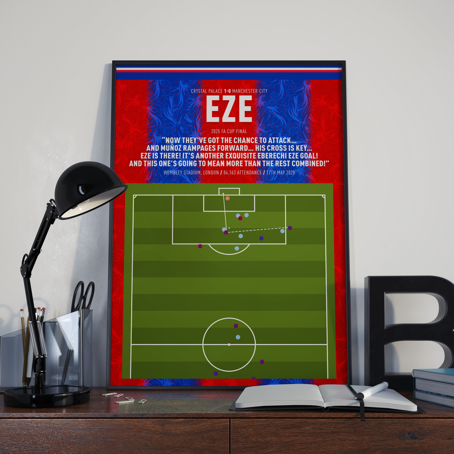 Eberechi Eze Goal – CRYSTAL PALACE vs Man City – 2025 FA Cup Final