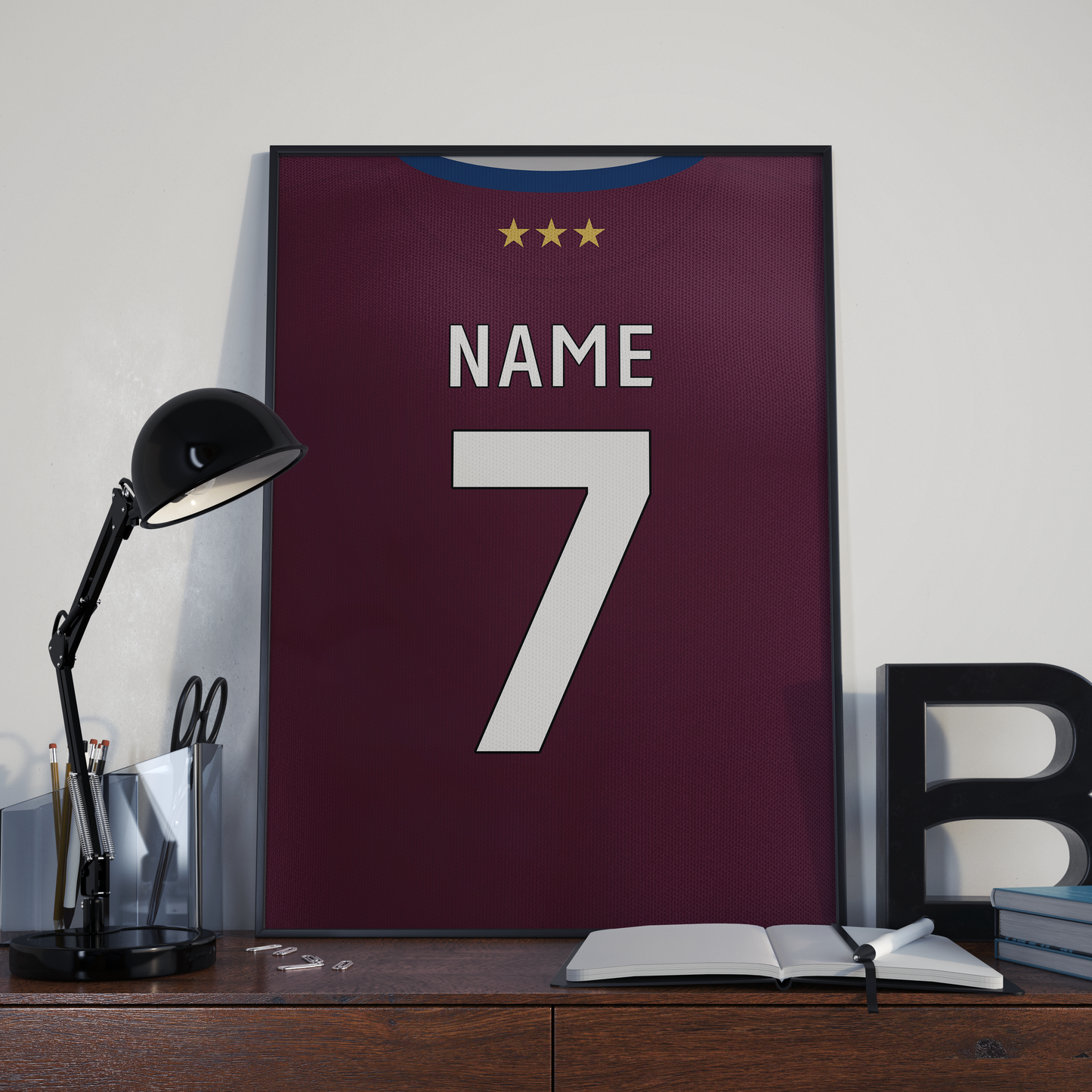 Ipswich Town Away Kit 24-25 | Custom Name & Number | Poster