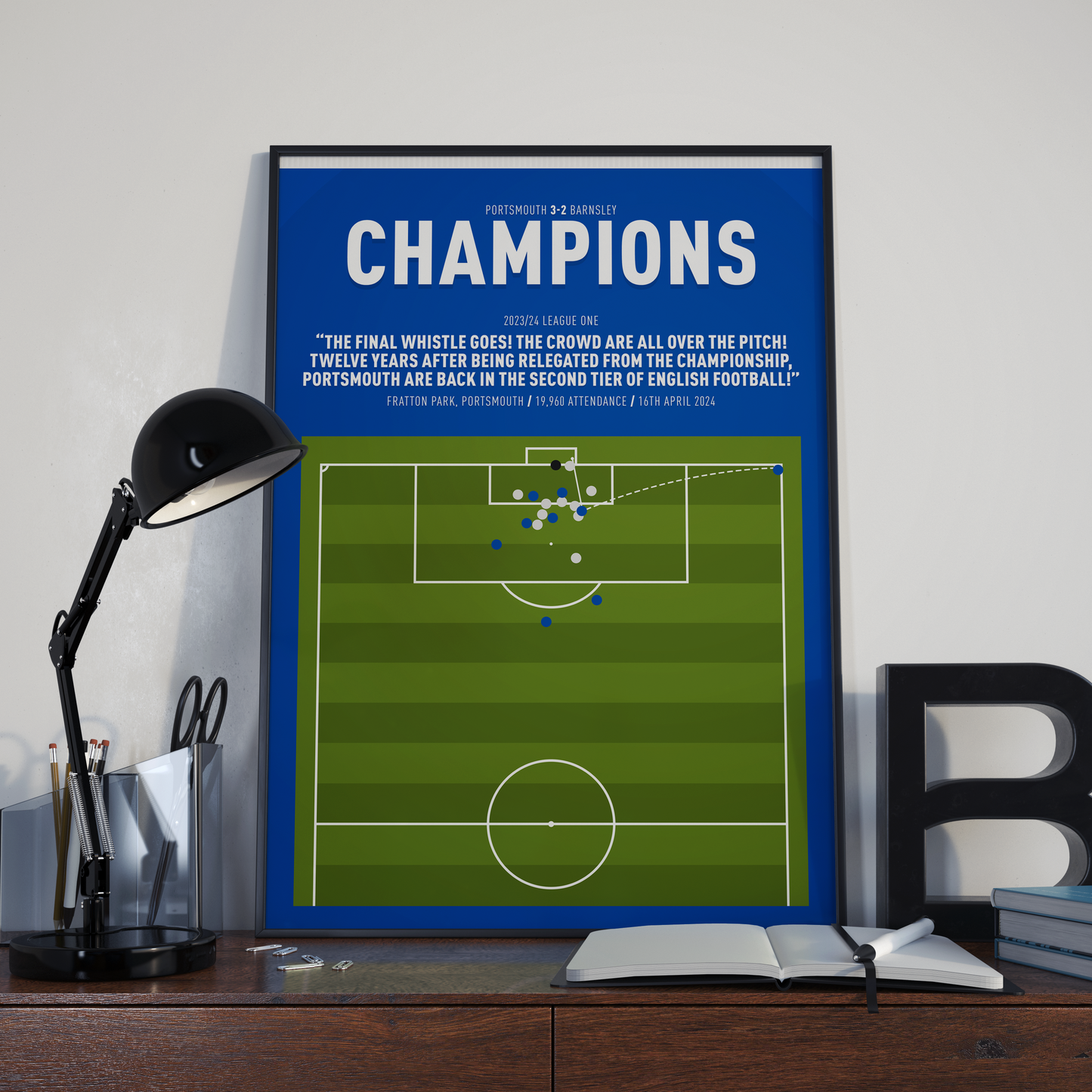 Portsmouth Champions – PORTSMOUTH vs Barnsley – 23/24 League One