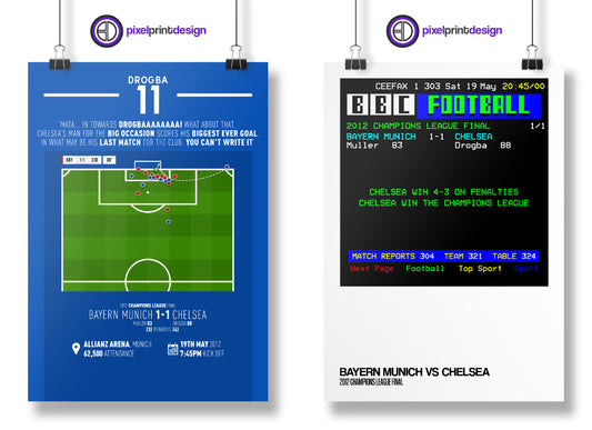 Drogba 2012 Bundle | Goal Remake & UCL Final Ceefax Match Result | ***SPECIAL OFFER***