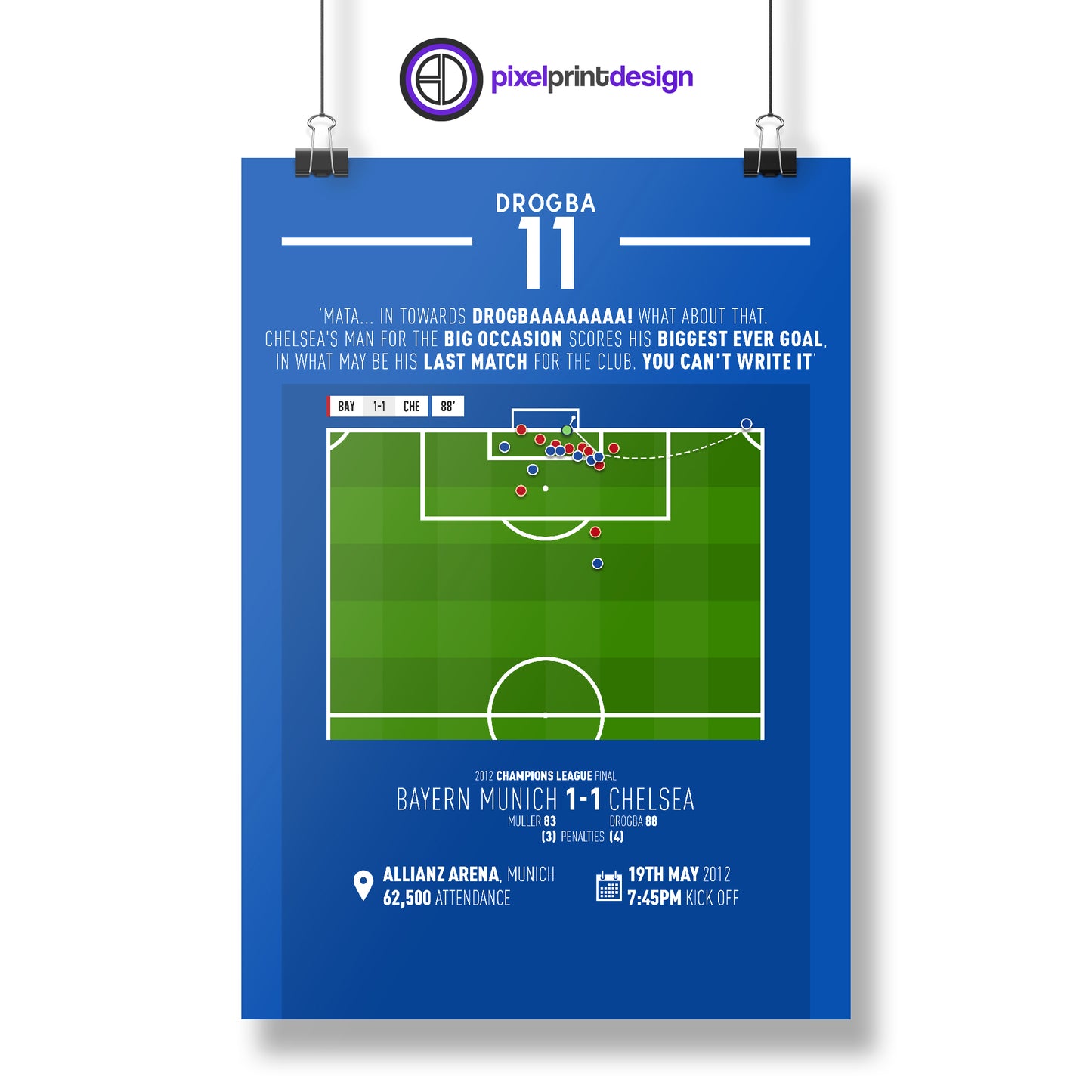 Drogba 2012 Bundle | Goal Remake & UCL Final Ceefax Match Result | ***SPECIAL OFFER***