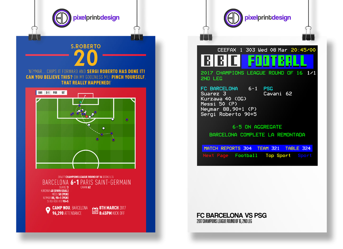 La Remontada Bundle | Goal Remake & UCL Ceefax Match Result | ***SPECIAL OFFER***