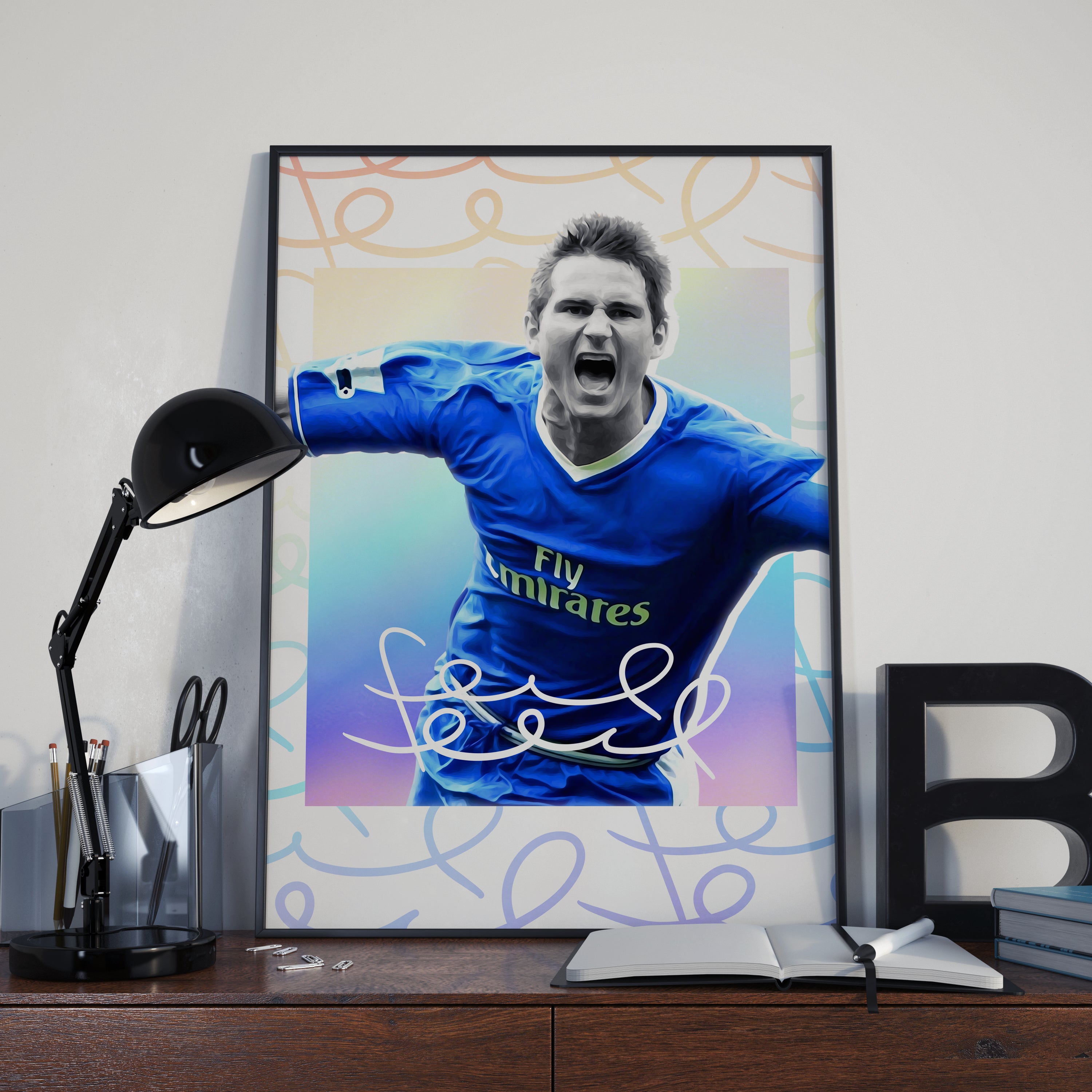 Quadro decorativo Poster Frank Lampard Jogador De Futebol para