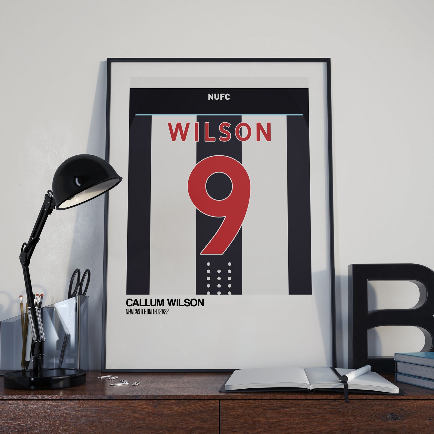 Newcastle Home Kit 21-22 | Custom Name & Number | Poster
