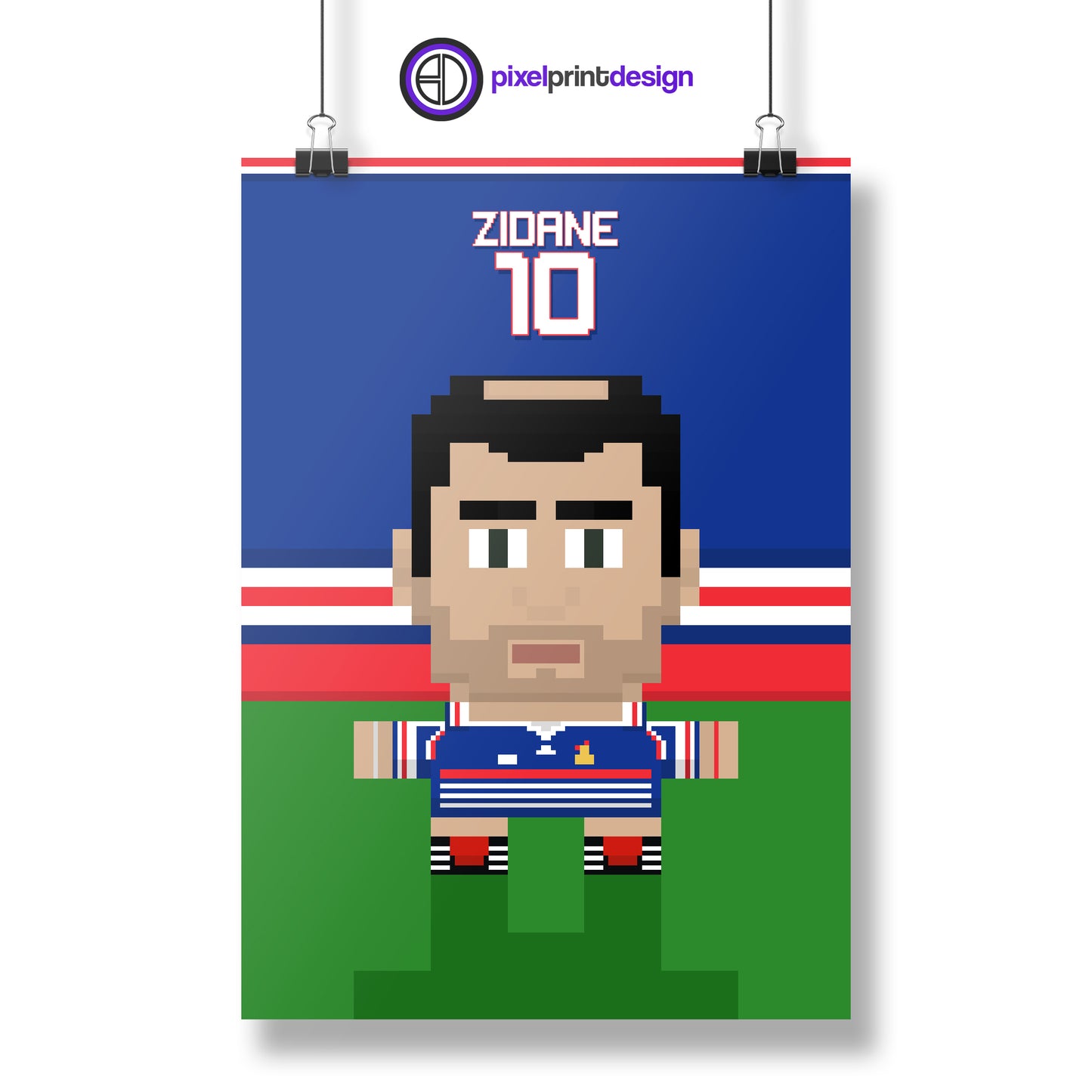 Zinedine Zidane | France 1998 | Poster