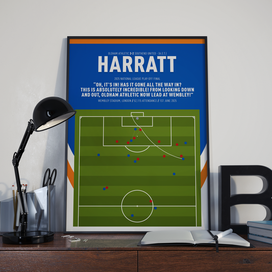 Kian Harratt Goal – OLDHAM ATHLETIC vs Southend United – 2025 National League Play-Off Final