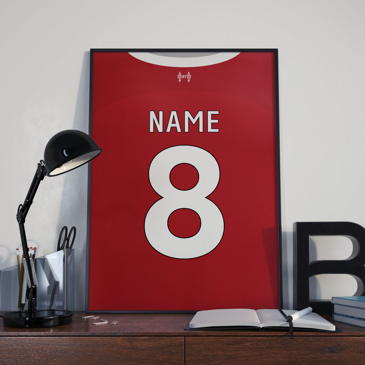 Liverpool Home Kit 23-24 | Custom Name & Number | Poster