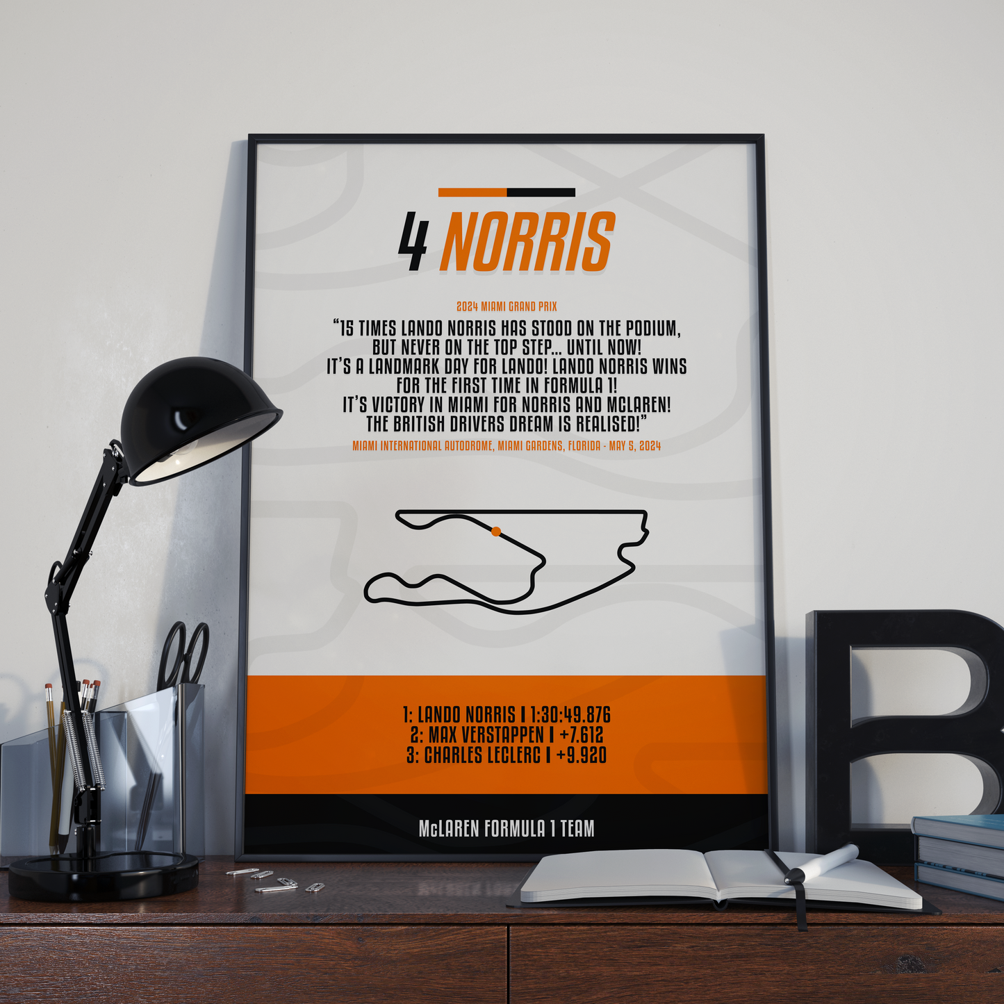 Lando Norris First Win – 2024 Miami Grand Prix - Moment Print