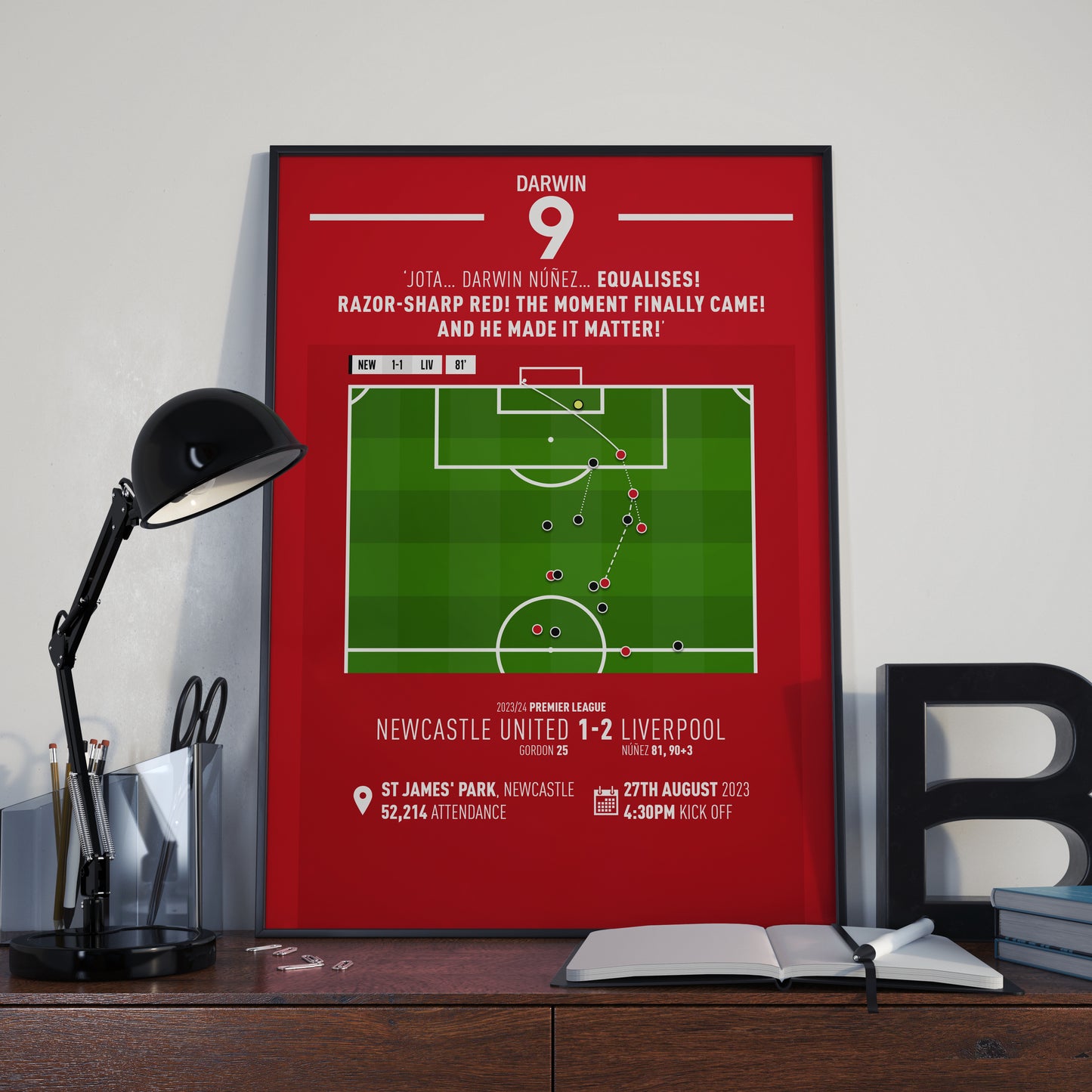Darwin Nunez 1st Goal – Newcastle United vs LIVERPOOL – 23/24 Premier League