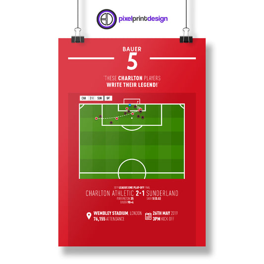 Patrick Bauer | Late Winner in Play-Off Final! (CHA 2-1 SUN) Goal Print | Poster