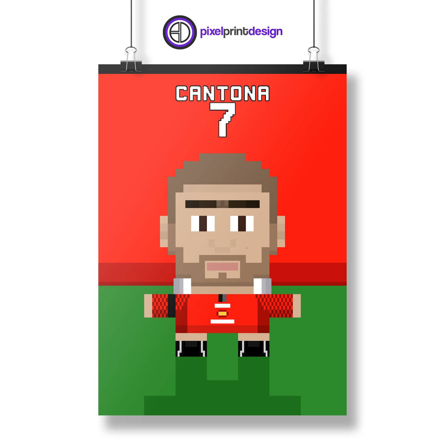 Eric Cantona | Man UTD 1996 | Poster