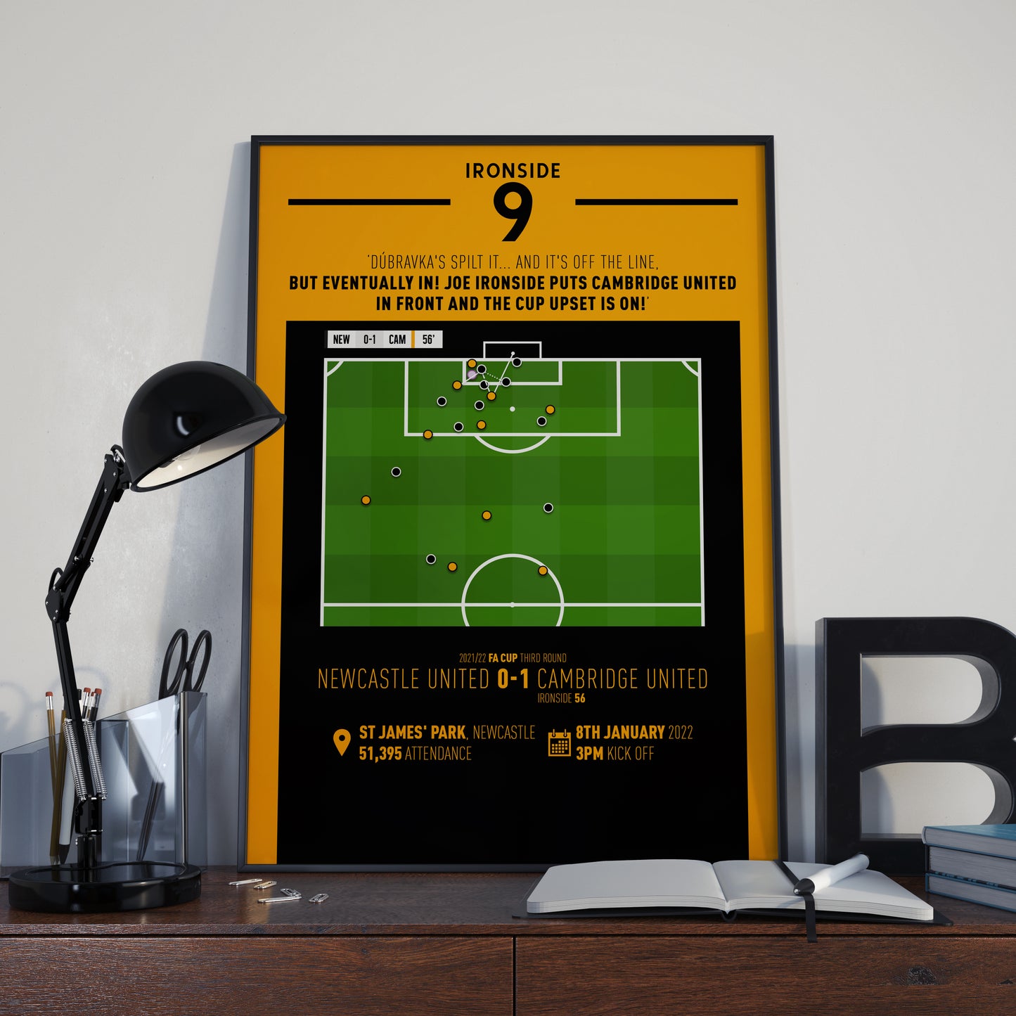 Joe Ironside | Only Goal In Massive Cup Upset (NEW 0-1 CAM) Goal Print | Poster