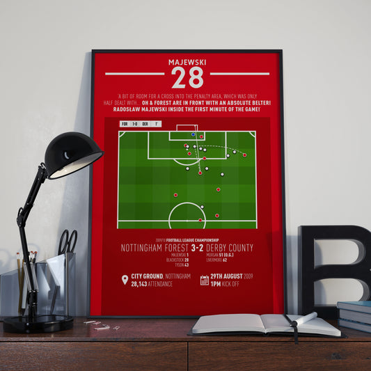 Radoslaw Majewski | Opening Minute Screamer (FOR 3-2 DER) Goal Print | Poster