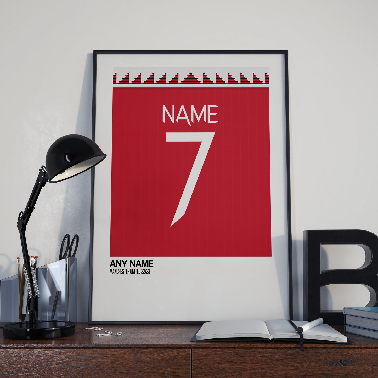 Man UTD Home Kit 22/23 | Custom Name & Number | Poster