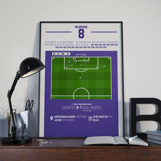 Predrag Mijatovic | Winner In European Final (JUV 0-1 RMA) Goal Print | Poster