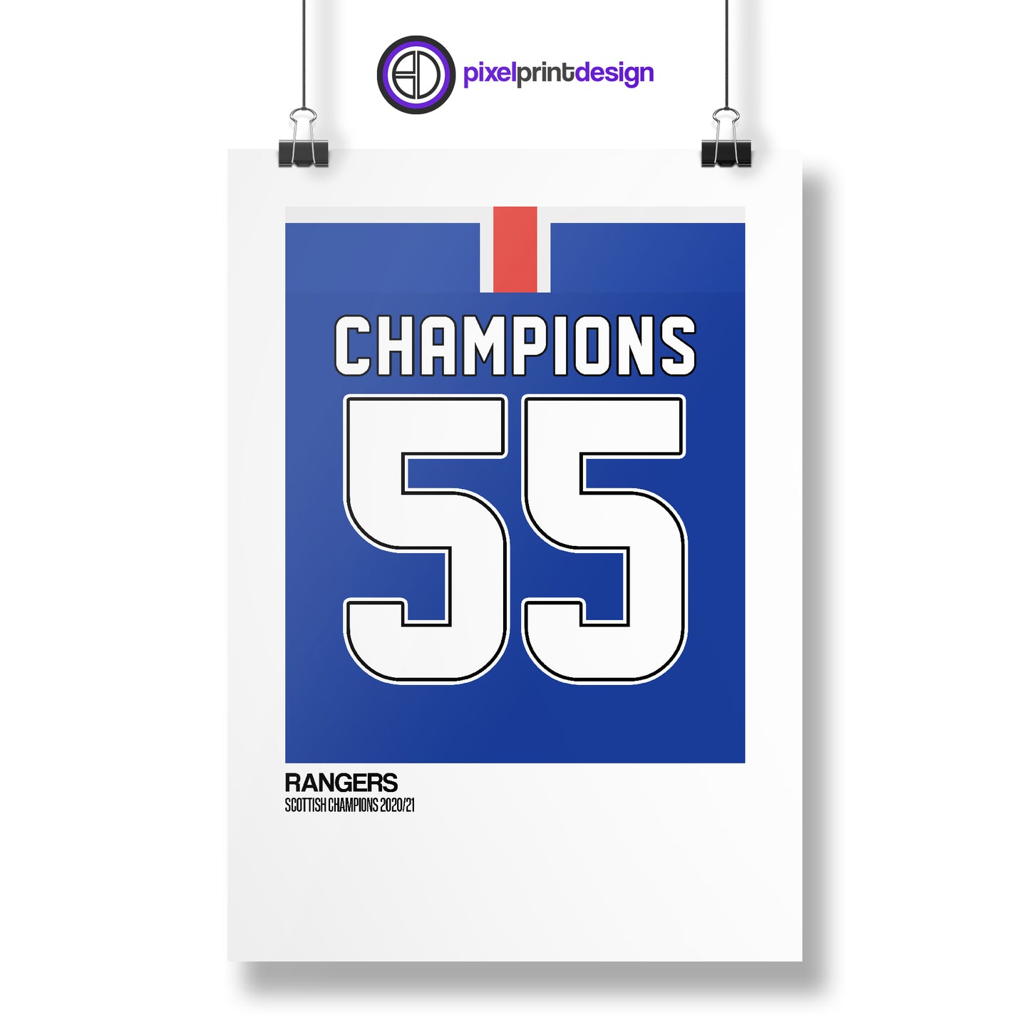 Rangers 20/21 | Champions '55' | Poster